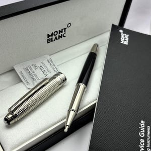 Montblanc Star walker Blue Ink Stainless Steel Roller Ball Pen