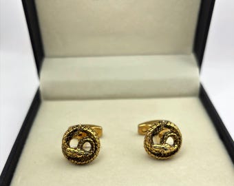 [美品]ブルガリカ・フスボタン ヴィンテージの本物のブルガリカフスボタン、オリジナルボックス入り