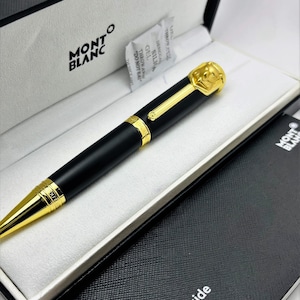 Montblanc Writers Edition Homage to Rudyard Kipling Special Black & and Golden Ballpoint Pen