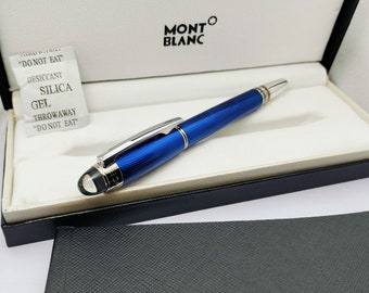 Montblanc Star Walker Black Ink Stainless Steel Roller Ball Pen - Etsy