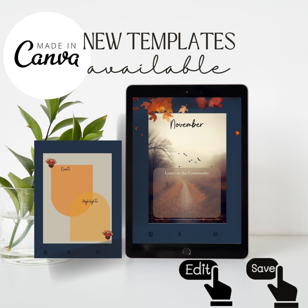 November Newsletter Flyer, Printable Community, Fall Newsletter ...