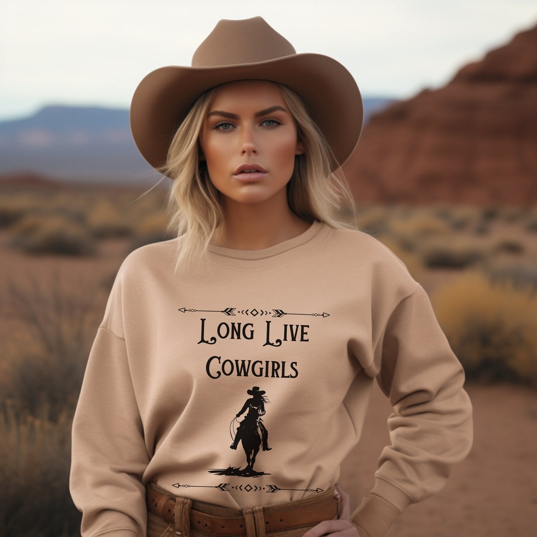 Long Live Cowgirls Crewneck Sweatshirt Coastal Cowgirl Horse Sweatshirt