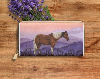 Horse Stuff, Boho Wallet, Equestrian Wallet, Horse Wallet, Western Wallet, Cute Wallet Women, Zipper Wallet, Horse Lovers Gift