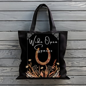 Western Tote Bag, Equestrian Tote Bag, Horse Lover Tote Bag, Rustic Tote Bag, Farmhouse Tote Bag, Horse gift bag, cowgirl gift bag, fall bag