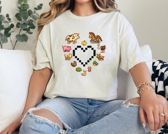 Camicia Stardew Valley, maglietta Stardew Valley, maglietta Stardew Valley, merchandising Stardew Valley, regalo Stardew Valley
