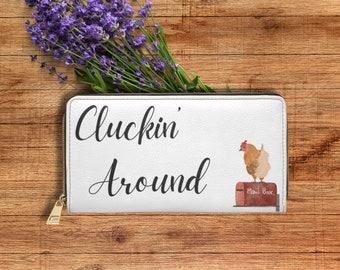 Chicken Wallet, Chicken Mama Wallet, Homestead Wallet, Chicken Mama Gift, Chicken Lover Gift, Farmhouse Wallet, Chicken Farm Wallet