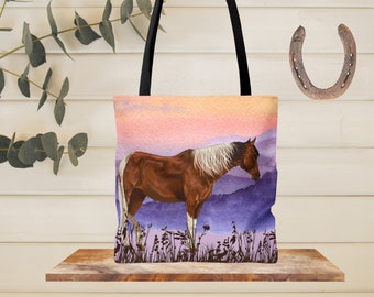 Horse Stuff, Coastal Cowgirl Tote Bag, Long Live Cowgirls Bag, Horse Tote Bag, Horse Bag, Horse Rider Gift, Horse Trainer Gift, Barn Bag