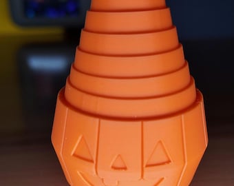 Juguete antiestrés expandible con forma de calabaza de Halloween