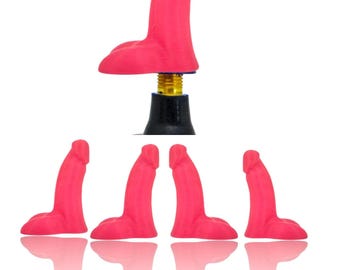 Weiner Valve Buddy Stem Cap (Set of 4) Funny Surprise Prank Gag