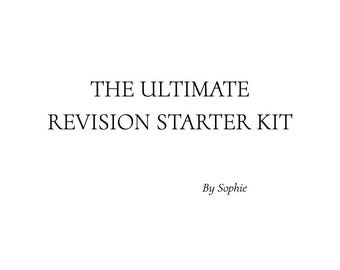 Ultimate Revision Starter Kit: GCSE & A-Level Planner (PDF)