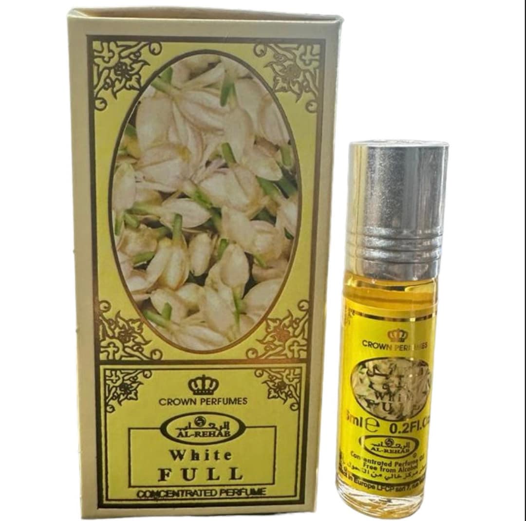 White Full Roll on Perfume Oil Dubai Fragrance Al Rehab Long Lasting Etsy