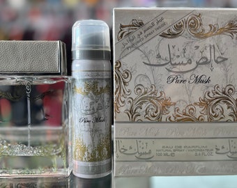 Pure Musk Arab Perfume Spray 100ml Dubai Fragrance Travel Size