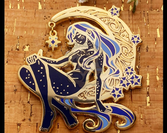 Celestial Coronation Series: Virgo Zodiac 2.5in Hard Enamel Pin
