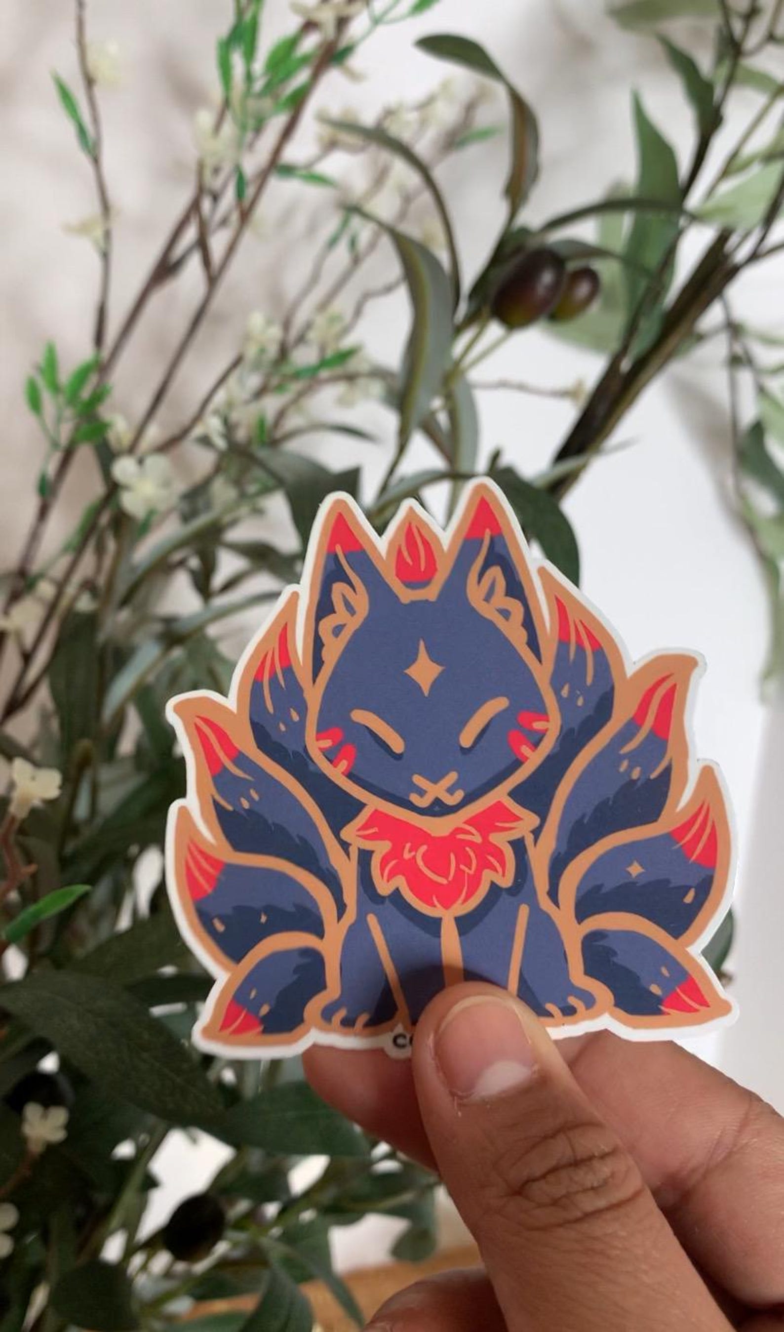 Midnight Festival | Japanese Yokai Vinyl Stickers | Kitsune | Kappa ...