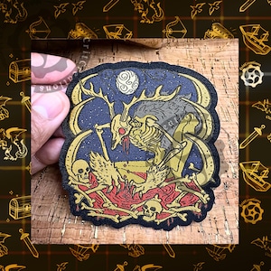 Cryptid Iron-On Patch Size 3in
