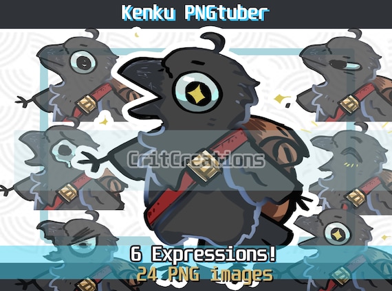 Kenku PNGtuber Avatar | Veadotube mini | DnD | Roleplay | Streaming| voice-activated animated | 6 expressions