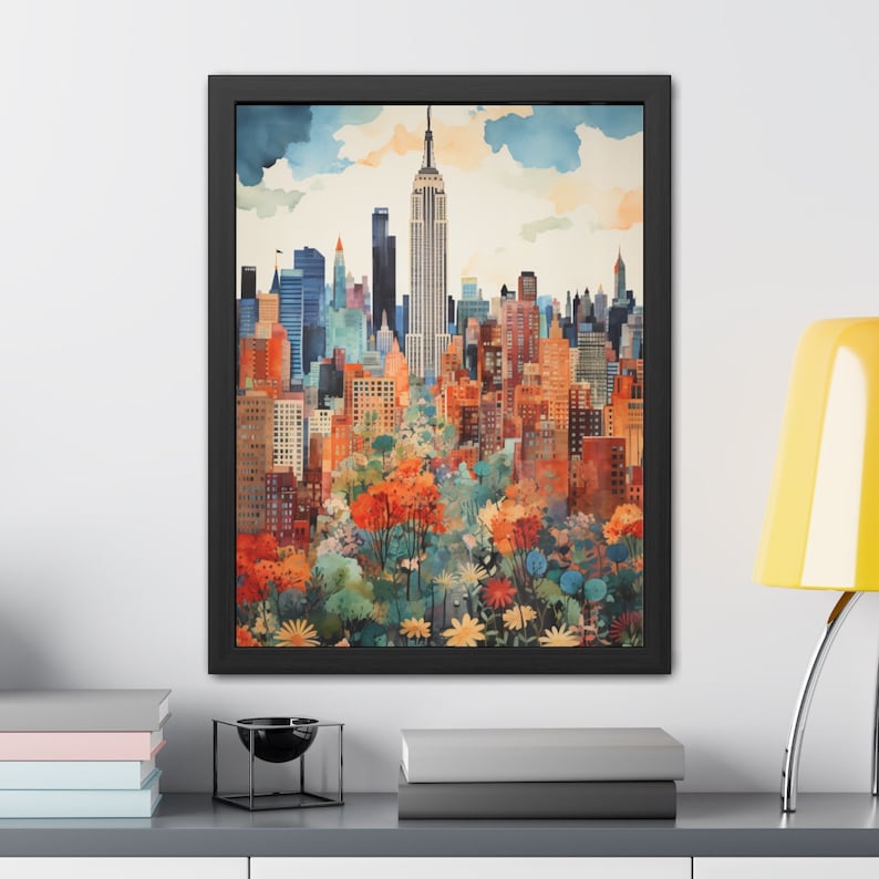 New York City Wall Art Print Travel Poster Home Decor NYC Artwork
