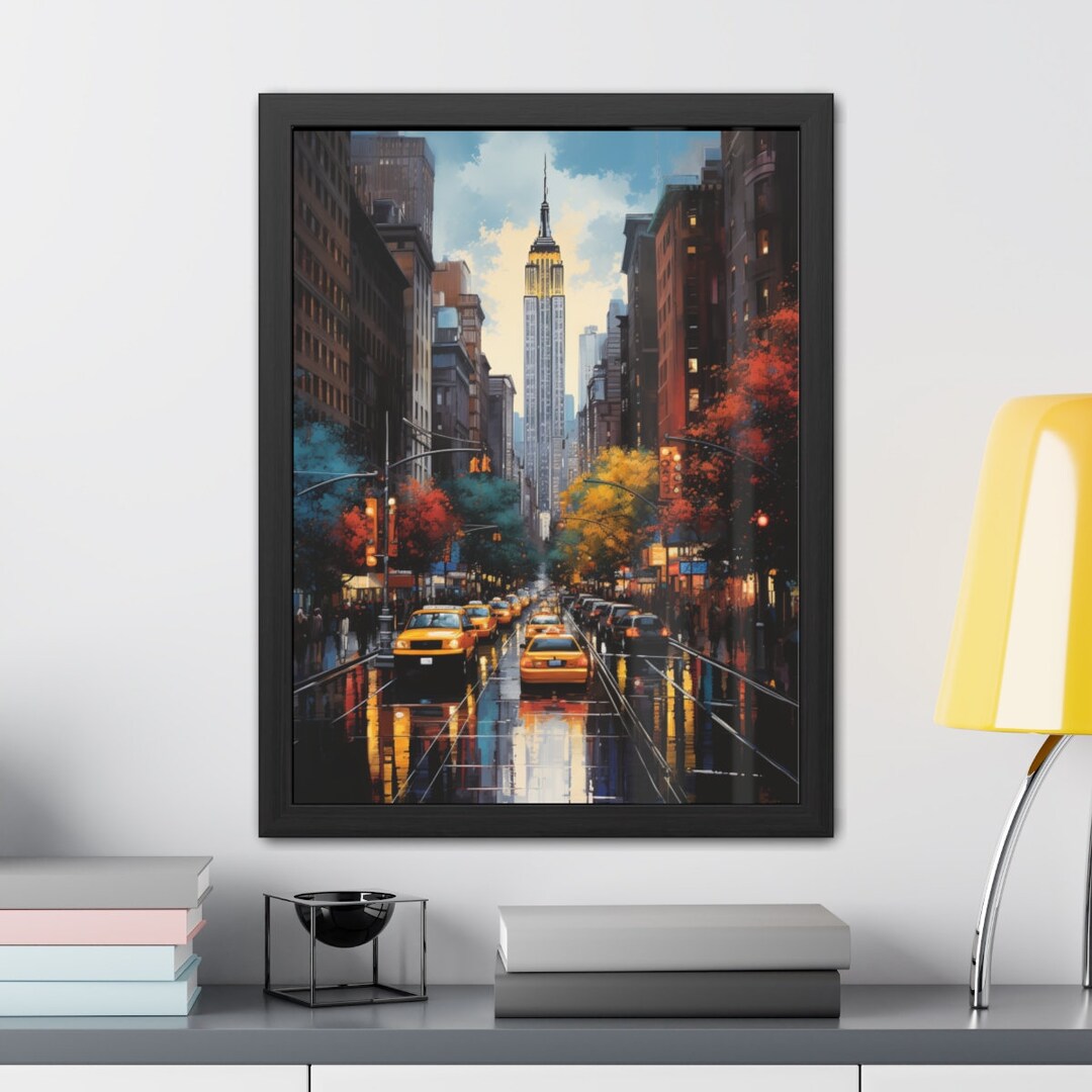 New York City Wall Art Print Travel Poster Home Decor NYC Artwork