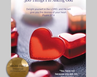 300 Things I'm Asking God - Digital Download Editable PDF - Etsy