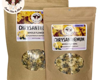 Té de crisantemo de Witchy Pooh: flores enteras, sin cafeína