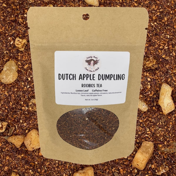 Dutch Apple Dumpling Loose Leaf Herbal Fruit Rooibos Tea, Caffeine Free