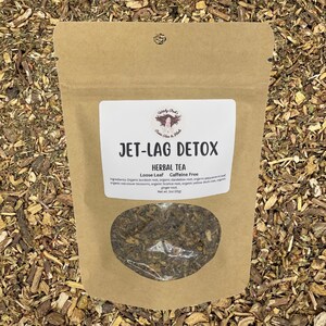 Jet-Lag Relief Loseblatt Bio-Kräuter-Entgiftungstee, koffeinfrei, zur Jet-Lag-Linderung