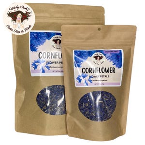 Witchy Pooh&#39;s Cornflower Petal Tea - Loose Leaf, Caffeine Free