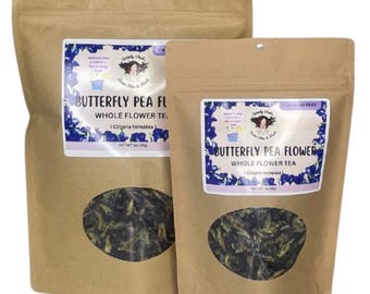 Witchy Pooh's Butterfly Pea Flower Tea - Feuilles mobiles, Entier, Sans caféine, Thé changeant de couleur