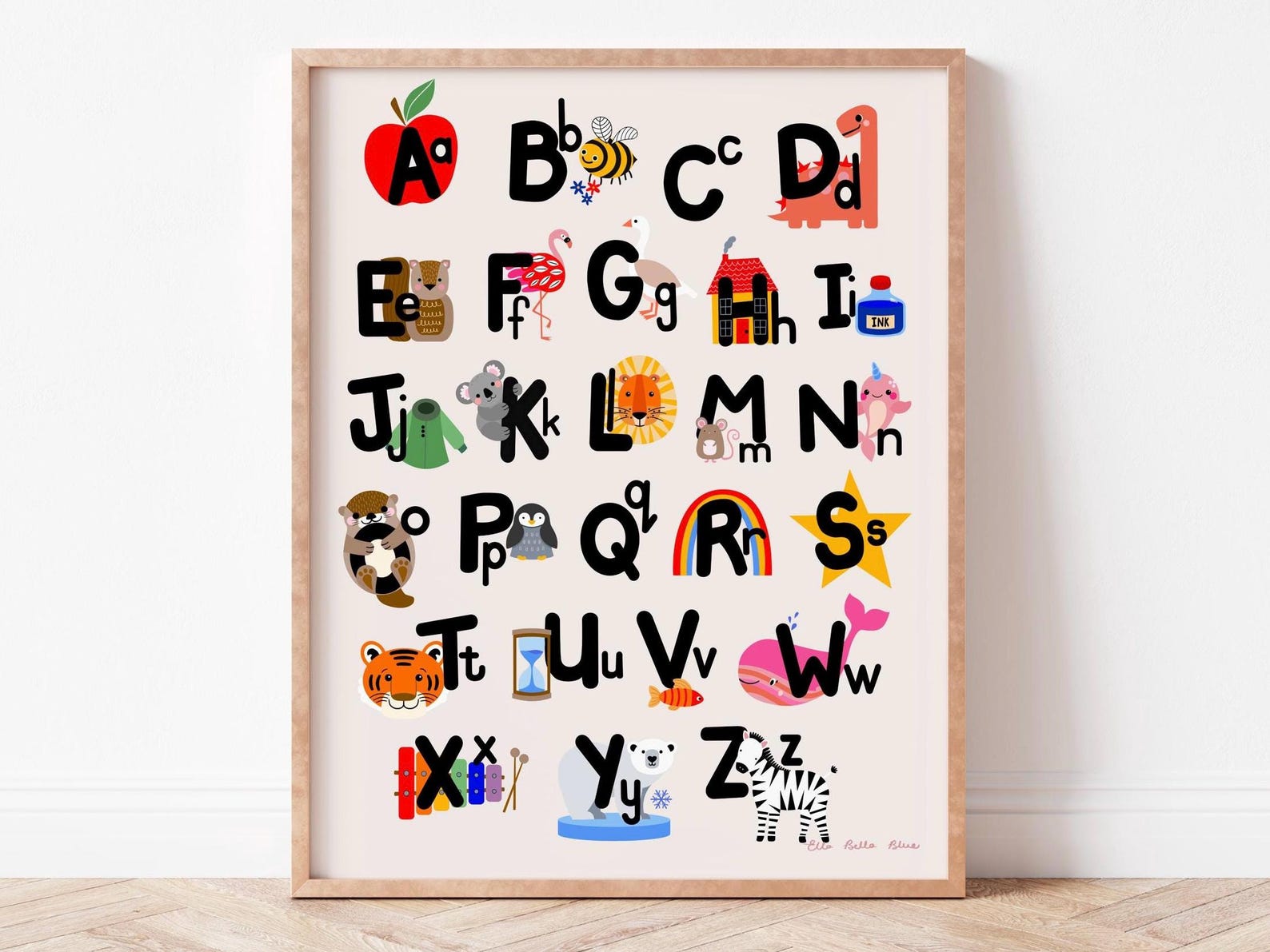 AFRIKAANS Alphabet Poster | Bright ABC Wall Art for Kids | Educational ...