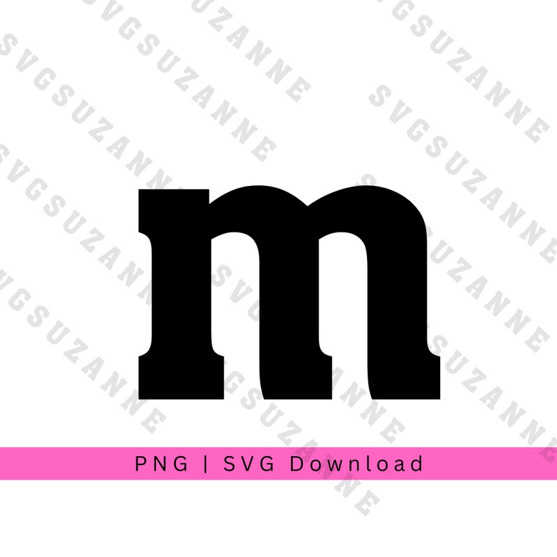M and M Font - Etsy