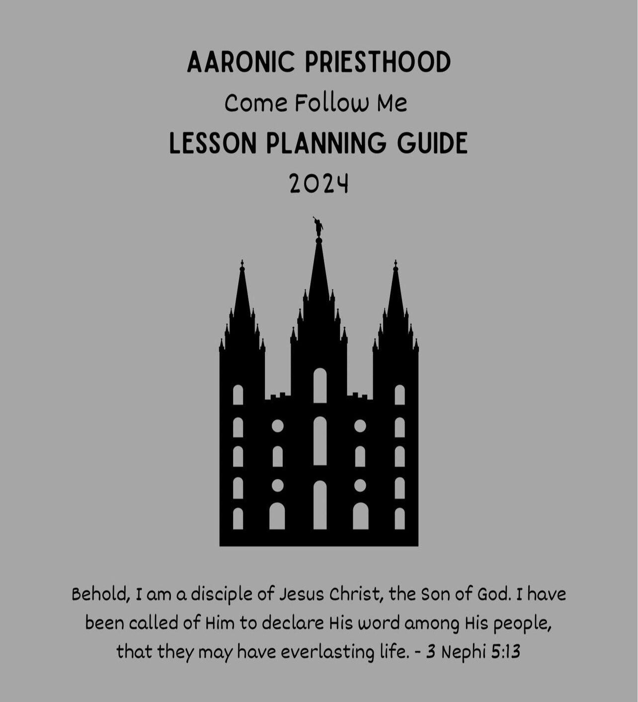 Come Follow Me 2024 Bookmark, LDS Young Women's Theme, LDS Youth Theme 2024, Primary 2024 Theme