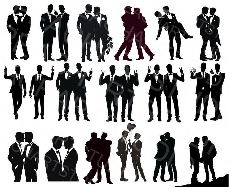 gay guys with ballon, gay guys after wedding,gay guys saying vows, gay couple kiss, gay couple doing peace  sign, happy couple gay, funny svg files vector for wedding items, t shirt making for groom and groom