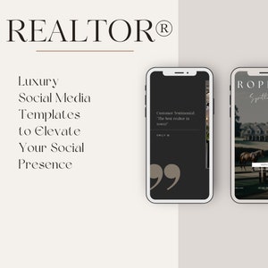 Luxus-Immobilien Social Media Marketing Grafiken