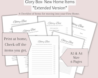 First Home Essentials Checklist, Extended List Bundle (Digital Download)