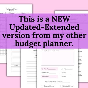 Budget Planner Bundle: Savings Tracker, Finance (A5/A4) (Digital Download) image 4