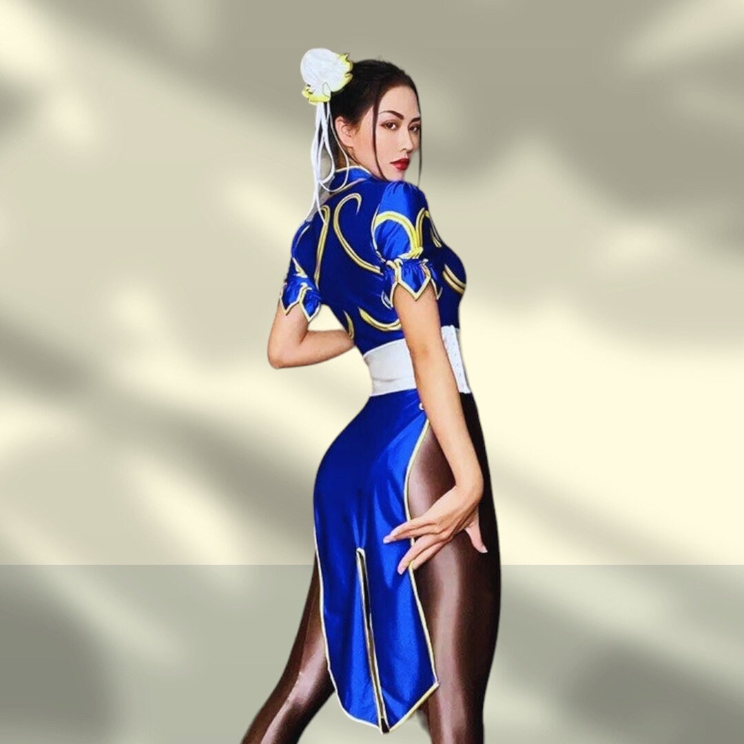 Chun Li Costume Chun Li Cosplay Halloween Costume - Etsy