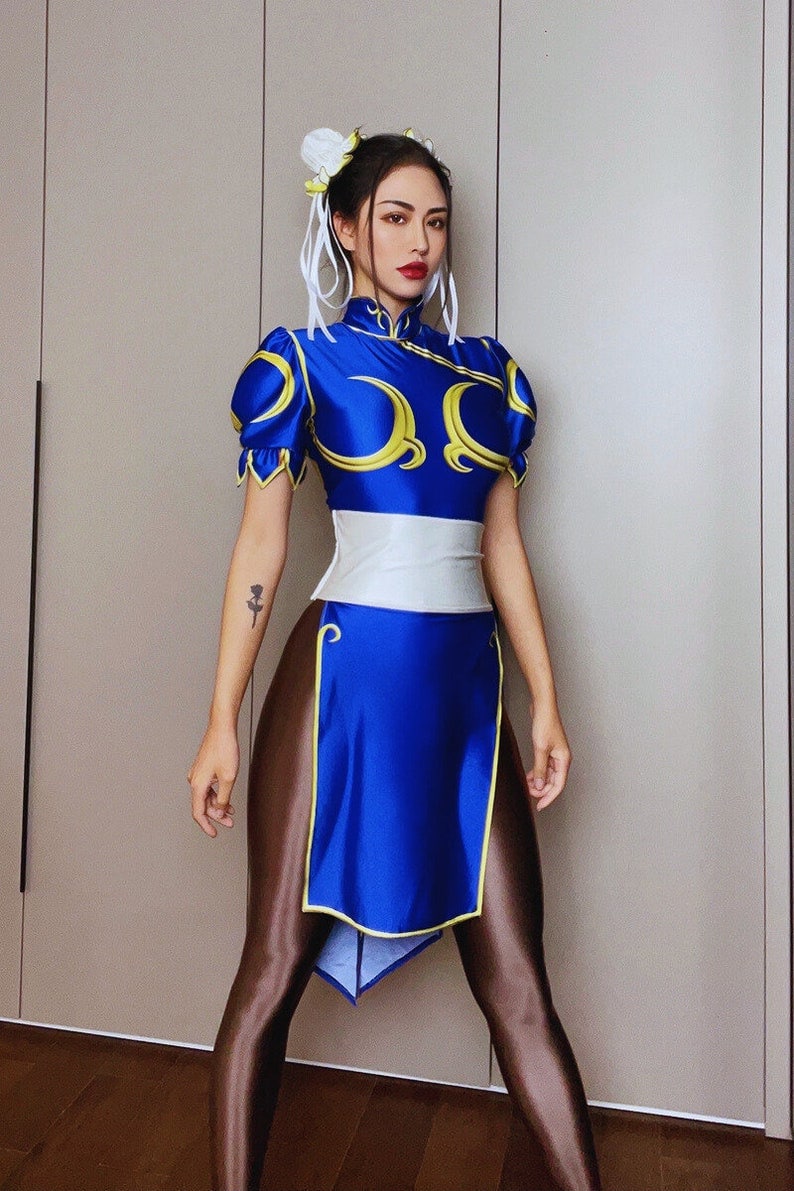 Chun Li Costume Chun Li Cosplay Halloween Costume - Etsy