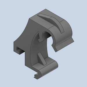 3D-utskriven Undercover flexklämma 351s0051-c svart 4-pack