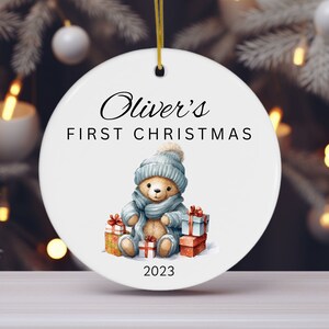 Personalized Baby&#39;s First Christmas Ornament, Personalized Baby Boy Girl Christmas Ornament, Custom gift for baby, baby gifts, Ornaments