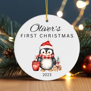 Personalized Baby&#39;s First Christmas Ornament, Personalized Baby Boy Girl Christmas Ornament, Custom gift for baby, baby gifts, Ornaments