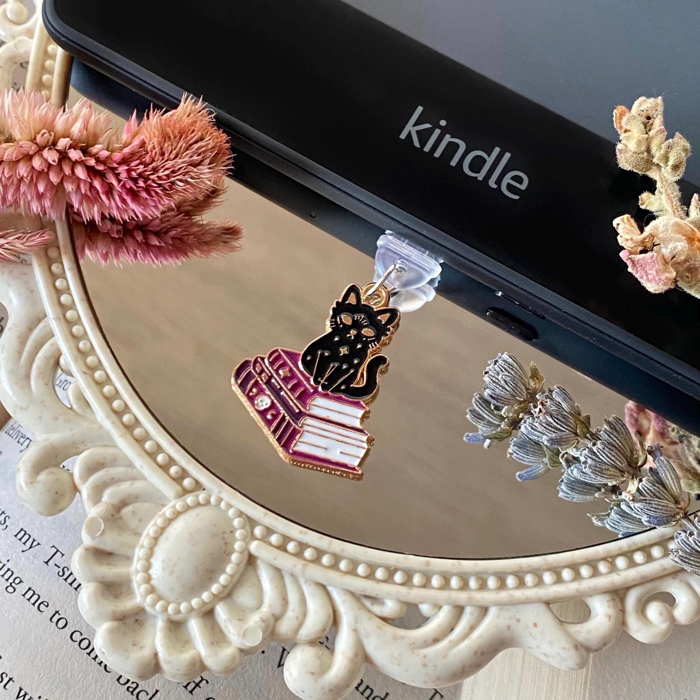 Kindle Charm Kawaii Cat Dust Plug Cute Kitty Charm Kawaii Cat