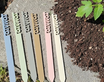 Herb garden stakes, Acrylic Garden Stakes, Plant Markers, Garden gifts, Plant tag, Veggie stake, Garden supplies, veggie labels.