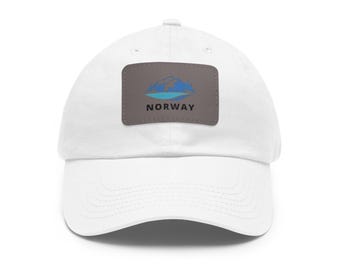 Norway Travel Hat: Leather Patch Outdoor Adventure Cap