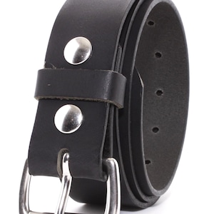 Full Grain Buffalo Leather Belt, Amish Made, Vegetable Tanned Work Belt
