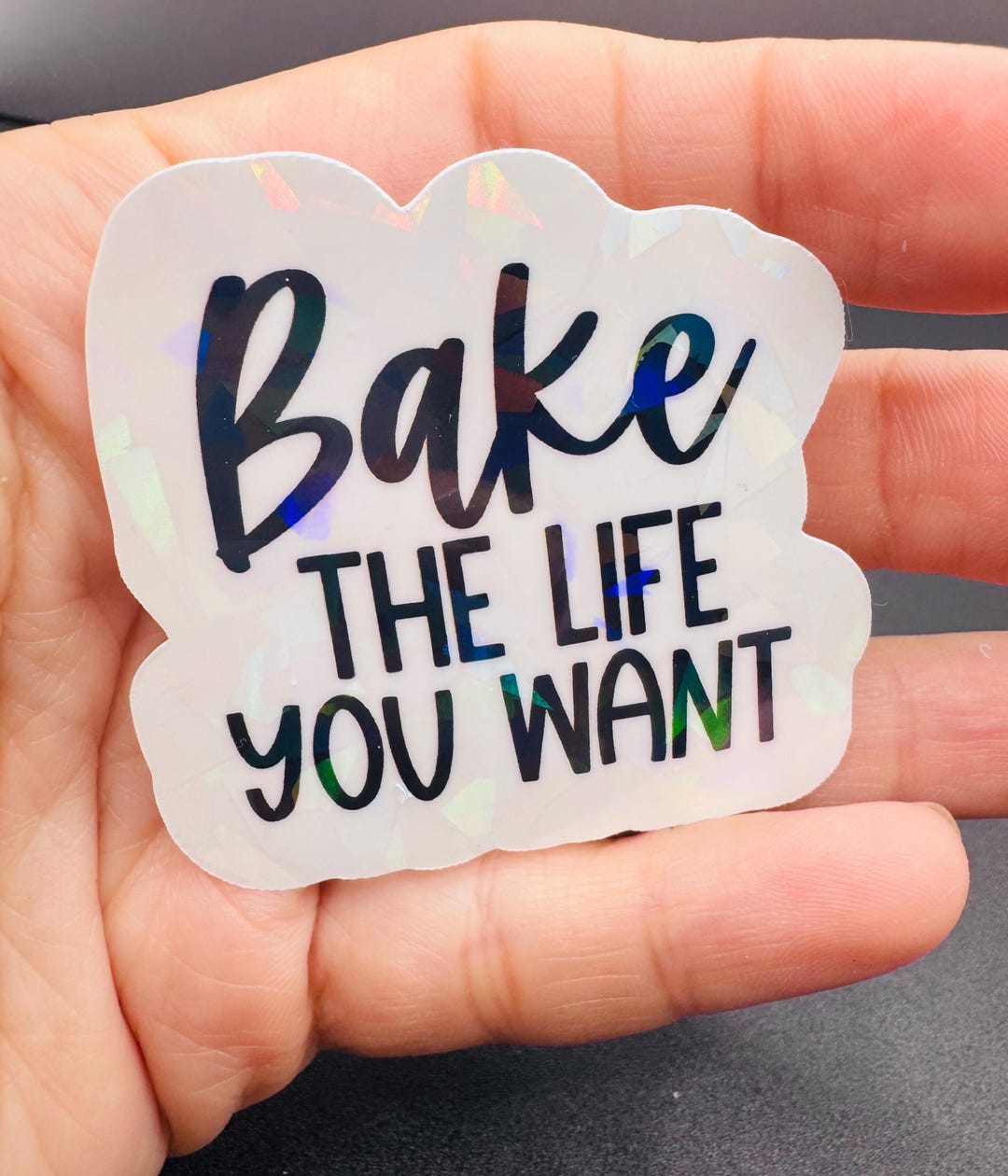 Bake the Life You Want Sticker, Waterproof Vinyl Baking Decor - Etsy