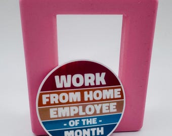 WFH Employee of the Month Sticker – Funny Remote Work Vinyl Decal