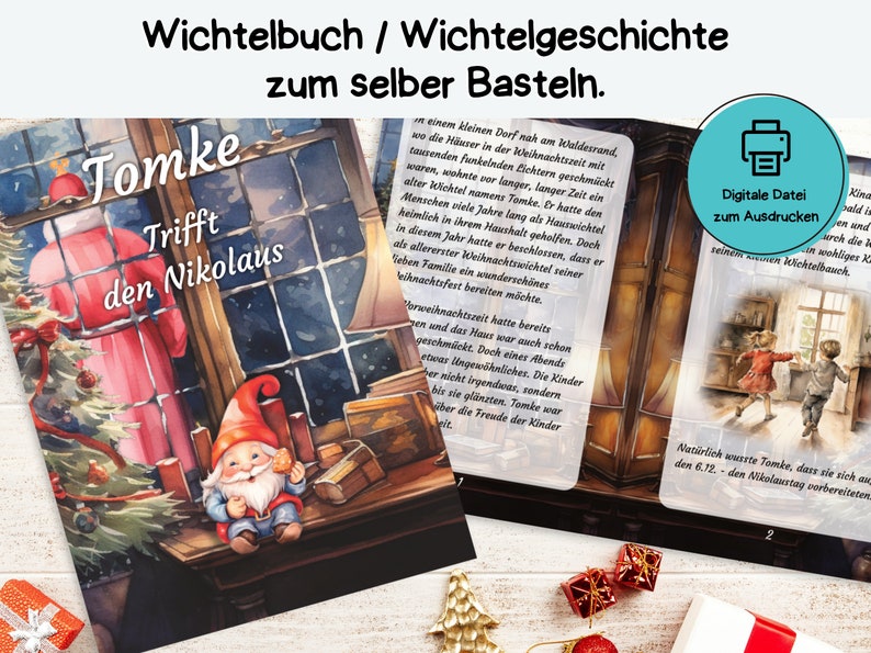 Wichtelbuch Tomke 3 Tomke trifft den Nikolaus zum Ausdrucken image 1