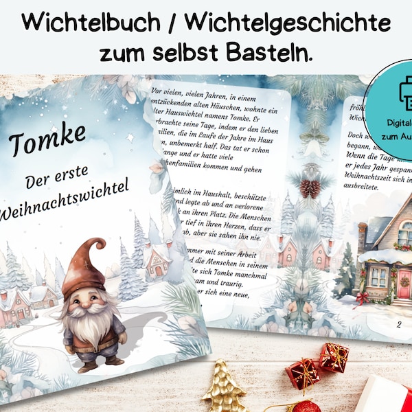 Wichtelbuch - Tomke - Der erste Weihnachtswichtel - zum Ausdrucken