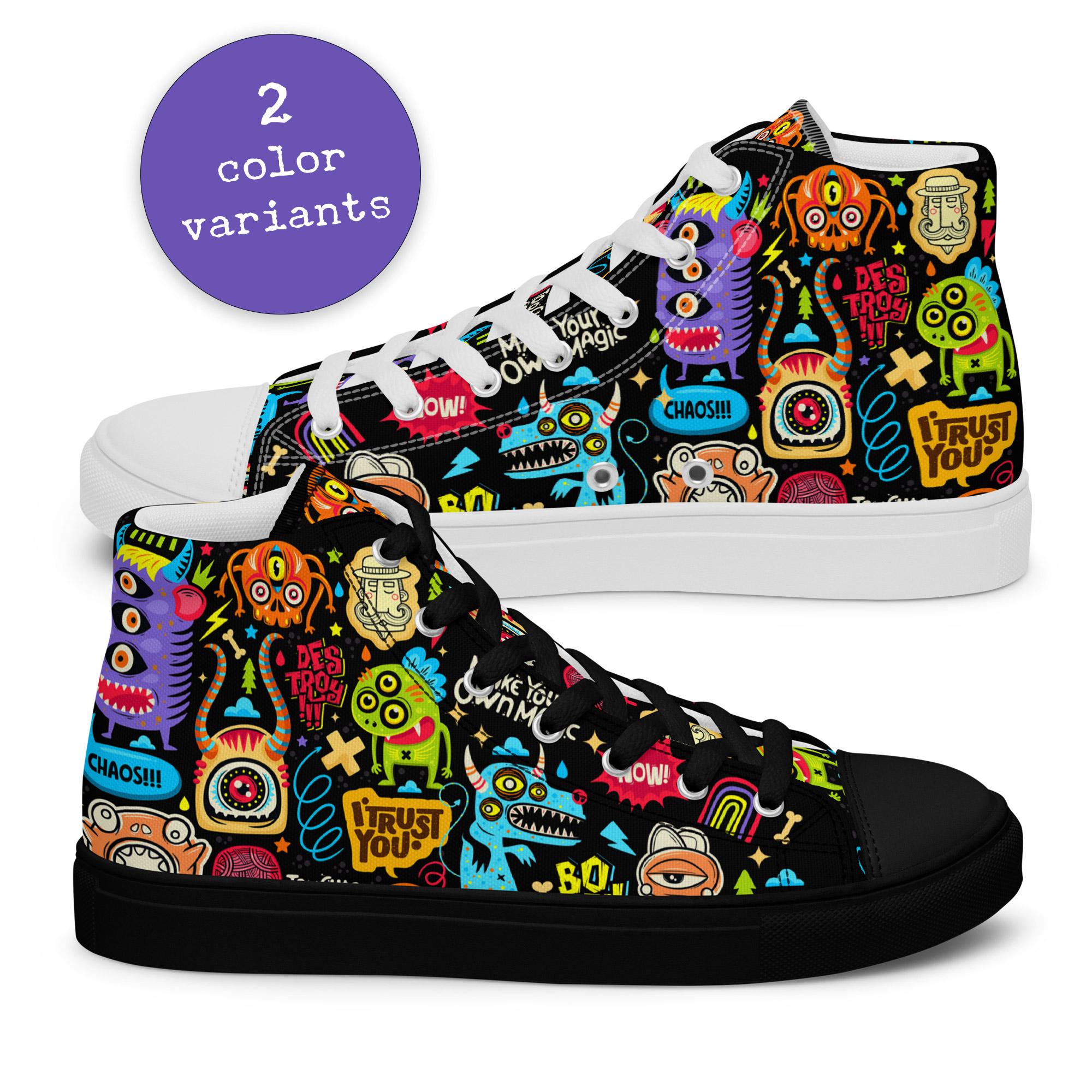 ◆OTZ SHOES◆ Ochi x Isul Pocori Friends 3300 Canvas High Iv Quirky High-top Canvas Shoes for Men & Women, Unique Little