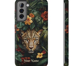 Leopard Print Samsung Phone Case: Impact-Resistant, Customizable Cover